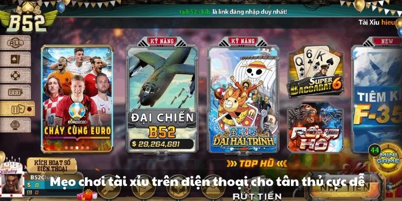 meo choi tai xiu tren dien thoai 3